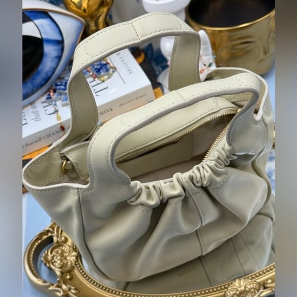 🆕 OROTON 🧿 NWOT Emilia Soft Mini Tote with Crossbody Strap, French Vanilla - Picture 14 of 16